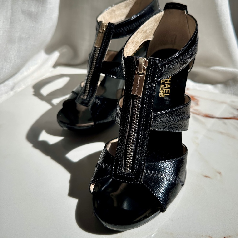 Michael Kors Black Patent Leather Heels